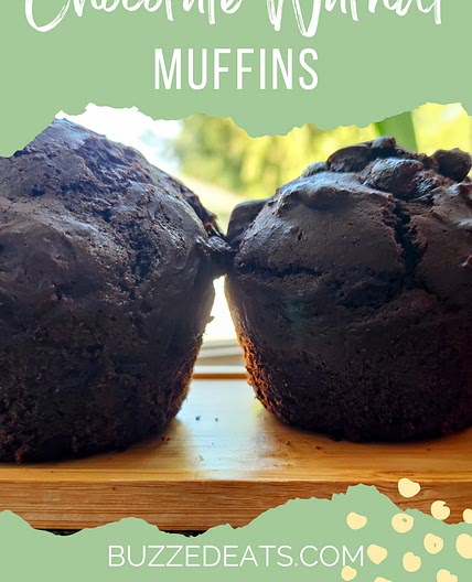 Chocolate Walnut Muffins — Buzzed Eats