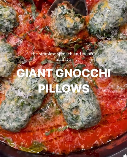 Giant Gnocchi Pillows