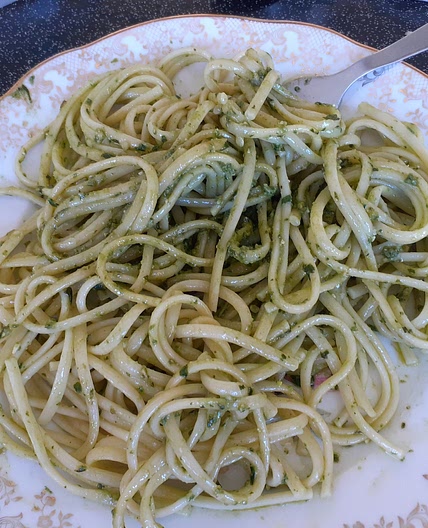 Linguines au pesto