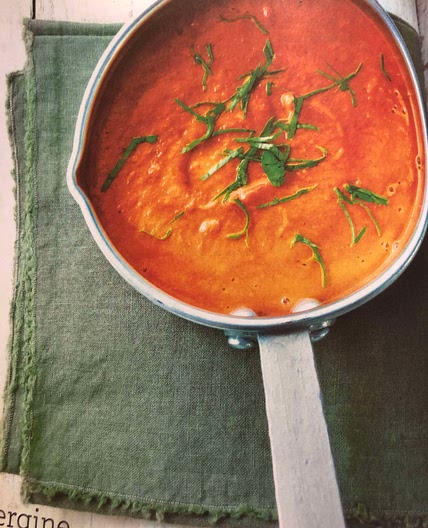 Soupe d'aubergine au curry