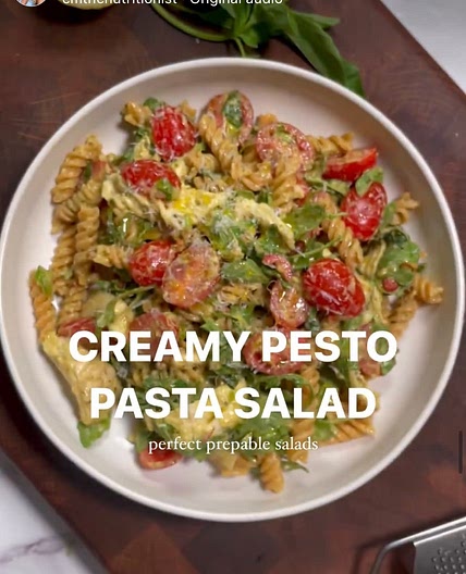 Creamy Pesto Pasta Salad