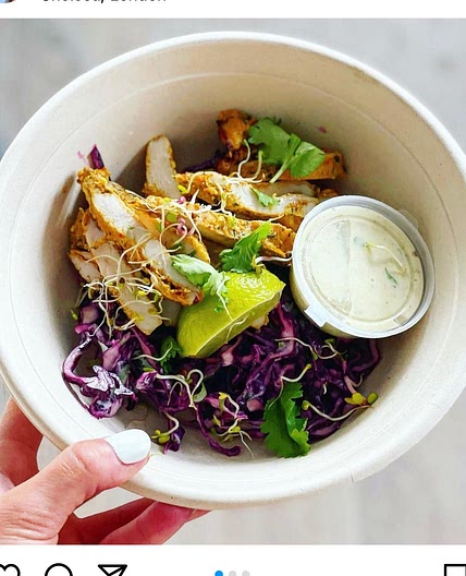 Coconut & Mango Chicken with Slaw & Yoghurt