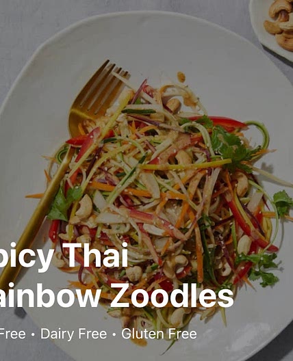 Spicy That Rainbow Zoodles