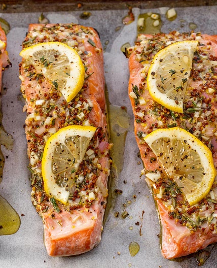 Broiled Salmon