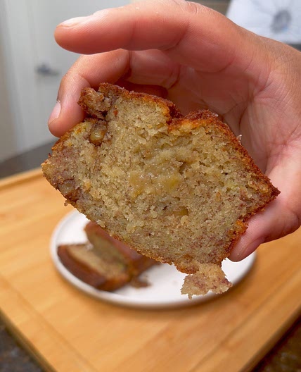 Air Fryer Super Moist Banana Nut Bread