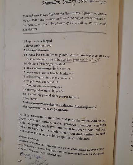 Hawaiian Savory Stew