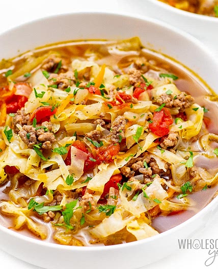 Cabbage Soup With Hamburger (Crock Pot or Instant Pot)