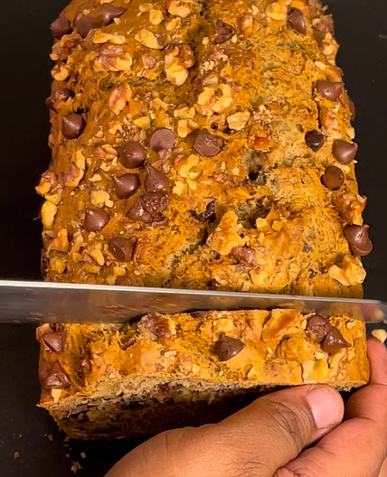Chocolate Chip Walnut Banana Bread