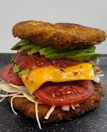 Schnitzel sandwich bayashi style
