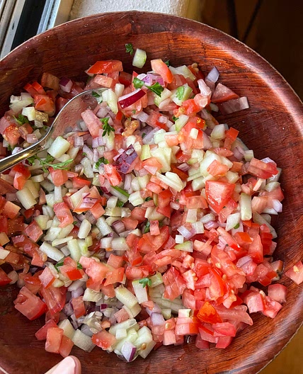 Traditional Israeli Salad