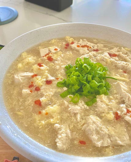 素麺のサンラータン麺風