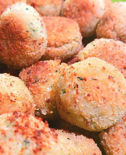 Rissoles - Quinoa, zucchini and shrimps