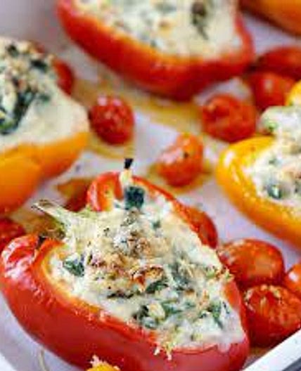 Ricotta Bacon Stuffed Mini Peppers