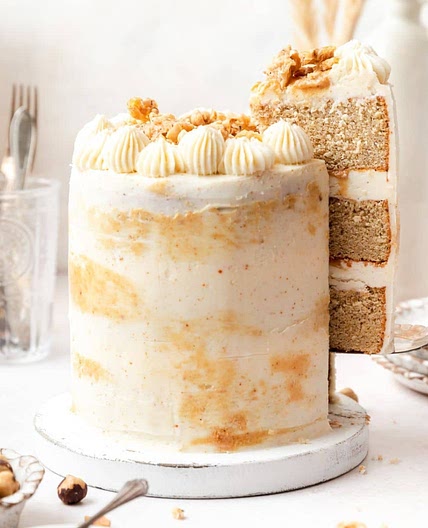 Brown Butter Hazelnut Layer Cake