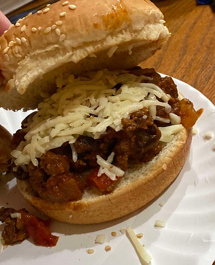 Chili sloppy joe