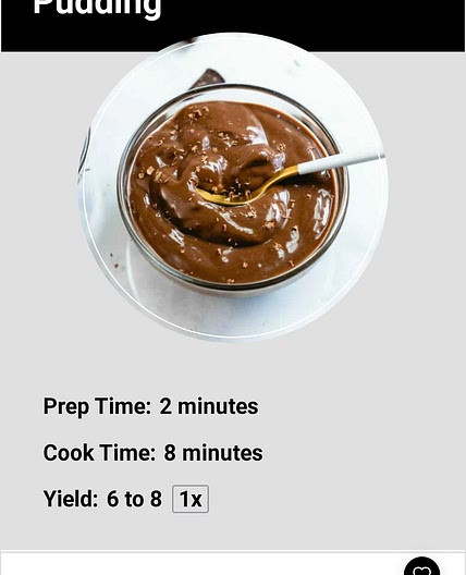 Easy chocolate pudding