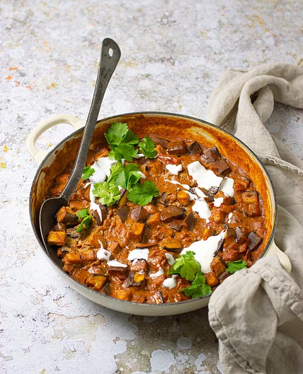 Masala Aubergine Bake