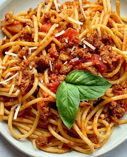 Vegan Baked Spaghetti