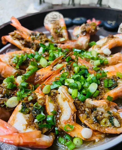 Steamed Shrimp and Vermicelli in Garlic Sauce | 蒜蓉粉丝虾