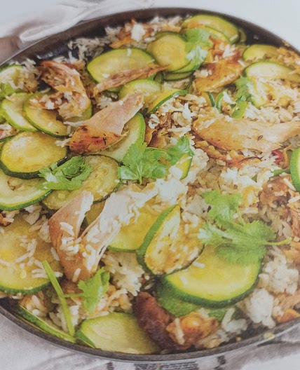 Riz sauté au poulet