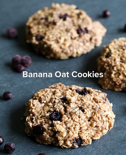 Banans Oat Cookies