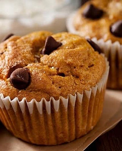 Chocolatey Chip Pumpkin Muffins 