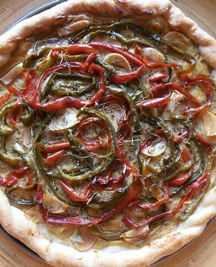TARTE AUX POIVRONS RÔTIS