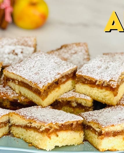 That’s how easy my grandmother makes this delicious cake with apples, an easy #dessert recipe