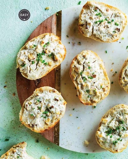 Vegetarische Flammkuchenbrötchen