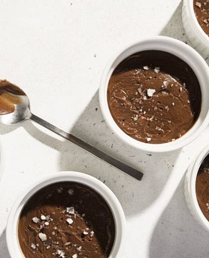 Chocolate Pudding with Brown Sugar and Miso