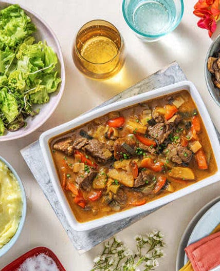 Kalfsstoof met aardappelpurree