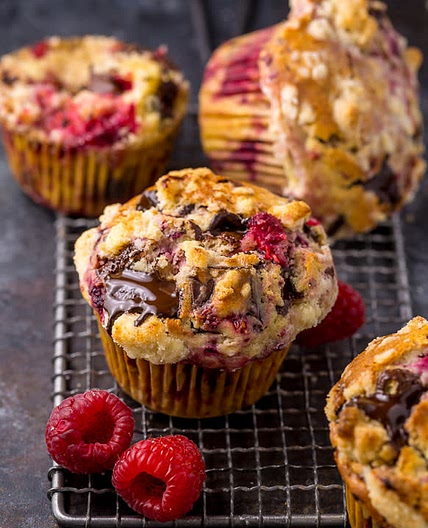 Choc & Raspberry Muffin
