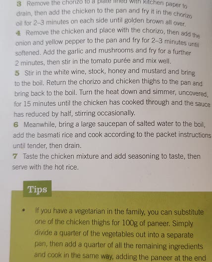 Chicken Chorizo and Vegetable Fricassee