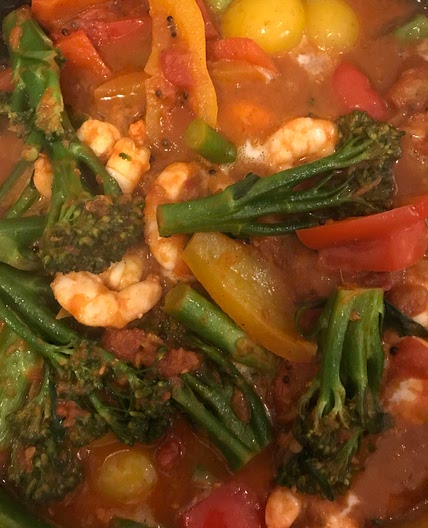 Sasha’s prawn curry