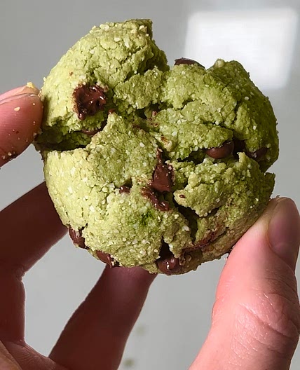 Vanilla Bean Matcha Cookies 