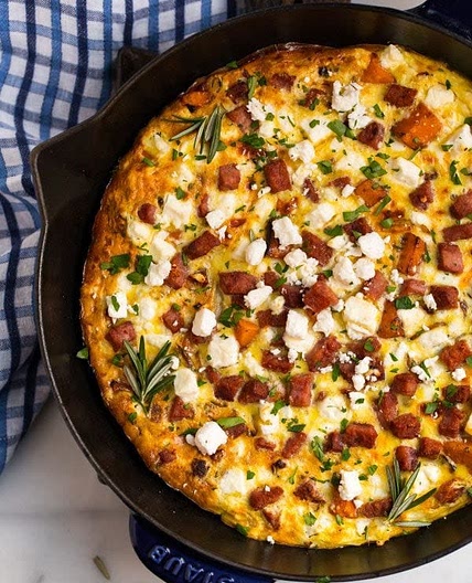 Cheesy Sweet Potato Breakfast Frittata