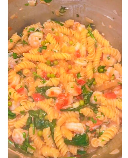 One pot shrimp pasta 