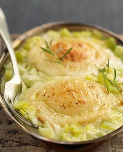 Fondue poireaux chèvres