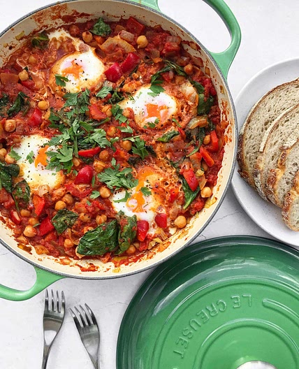 No-Bake Chickpea Shakshuka