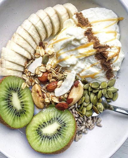 Fruit, Yoghurt and Muesli Breakfast Bowl