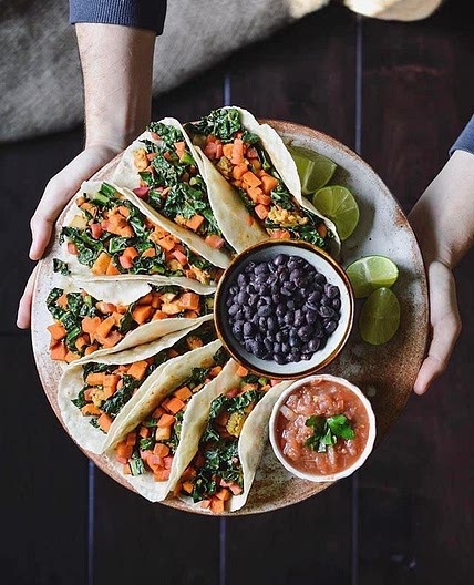 Sweet Potato and Kale Tacos