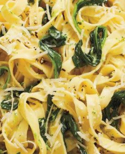 Fettuccine with Creamy Pesto
