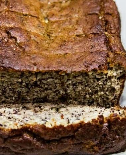 Keto Banana Walnut Bread