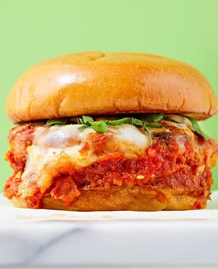 Chicken Parm Burger from Delish.com
