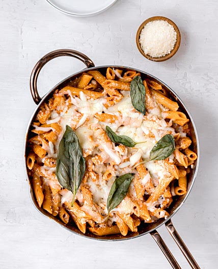 One Pot Chicken Parm Pasta