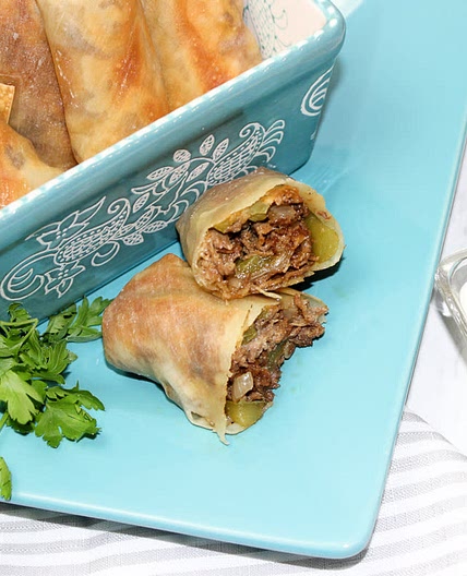 Easy Cheesesteak Eggroll
