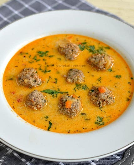 Romanian Meatball Soup (Ciorbă de Perișoare)