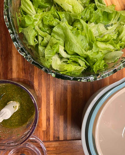 Avocado and butter lettuce