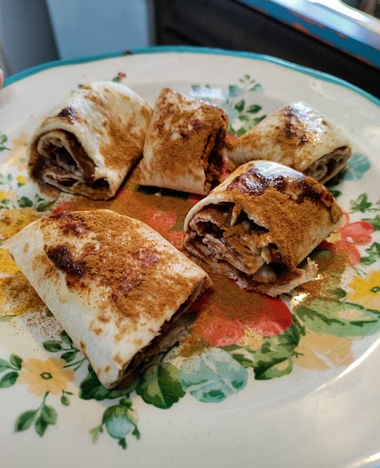 Nutella almond pin wheels
