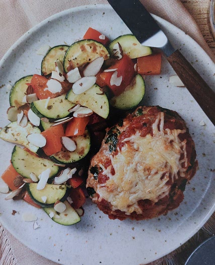 Spinach and Parmesan Turkey Meatloaf